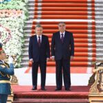 В Таджикистане состоялась церемония официальной встречи Президента Узбекистана