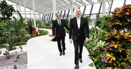 Ильхам Алиев ознакомился со строительством Экологического паркового комплекса в городе Гянджа