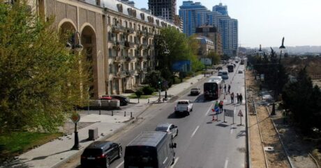 Еще на одном проспекте Баку прокладываются велосипедные дорожки