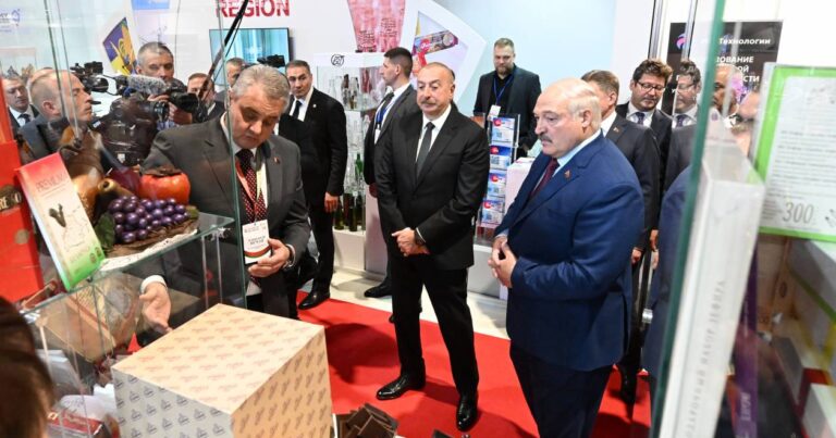 Президенты Азербайджана и Беларуси ознакомились с выставками Caspian Agro и InterFood Azerbaijan