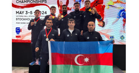 Сборная Азербайджана завоевала 3 золотые и 2 серебряные медали на чемпионате Европы по ушу-санда