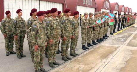 Азербайджанские военнослужащие отправились на международные учения в Турцию