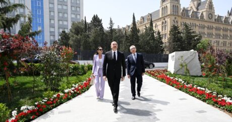 Ильхам Алиев и Мехрибан Алиева приняли участие в открытии нового здания Института ботаники