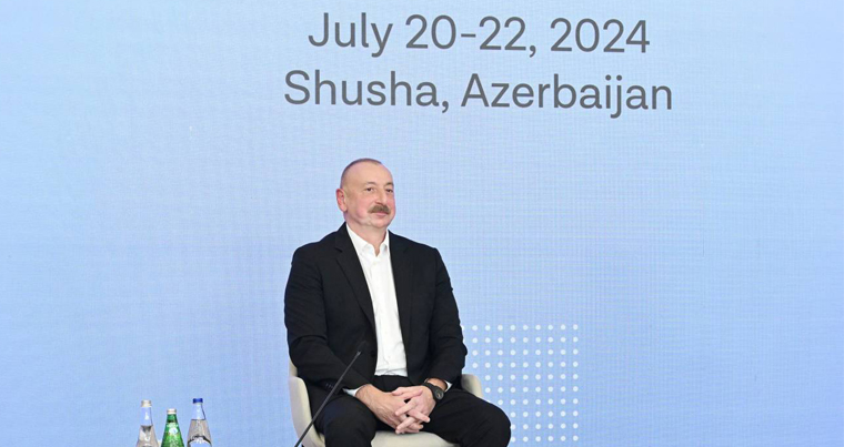 Президент Ильхам Алиев принял участие во 2-ом Шушинском Глобальном Медиафоруме