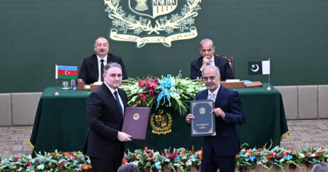 Состоялась церемония обмена документами, подписанными между Азербайджаном и Пакистаном