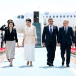 Президент Садыр Жапаров прибыл в Узбекистан с государственным визитом