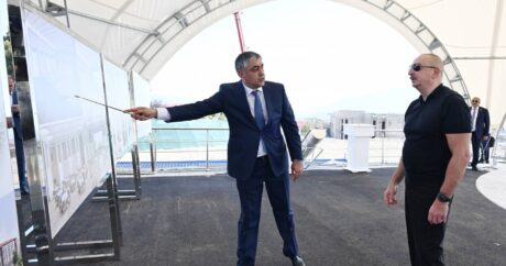 Президент Ильхам Алиев заложил фундамент Ханкендинского Конгресс-центра
