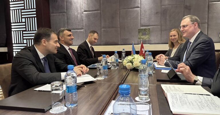 Азербайджан и Швейцария обсудили перспективы сотрудничества в банковской сфере