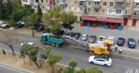 В Баку ремонтируется часть улицы Ахмеда Раджабли