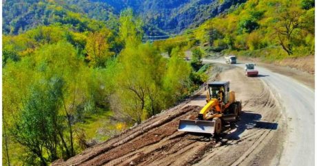 Продолжается строительство автодороги Суговушан-Сарсангское водохранилище-Гозлукорпю-Кяльбаджар