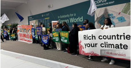 В рамках COP29 прошла акция с призывом к развитым странам увеличить климатическое финансирование