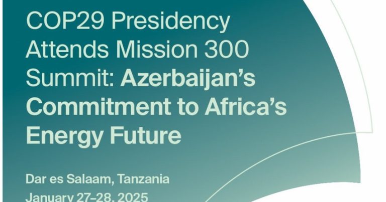 Председательство COP29 примет участие в энергетическом саммите «Миссия 300 Африки»